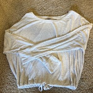 Grey athleta long sleeve top